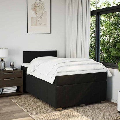 Giroletto a Molle con Materasso Nero 120x200 cm in Tessuto | homemem39