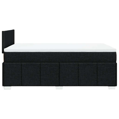 Giroletto a Molle con Materasso Nero 120x200 cm in Tessuto | homemem39