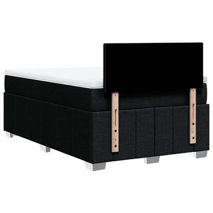 Giroletto a Molle con Materasso Nero 120x200 cm in Tessuto | homemem39
