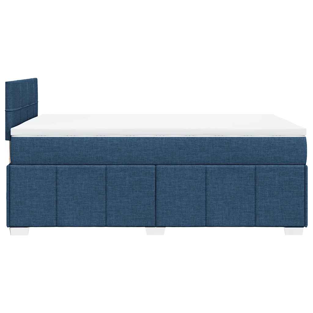 Giroletto a Molle con Materasso Blu 120x200 cm in Tessuto | homemem39