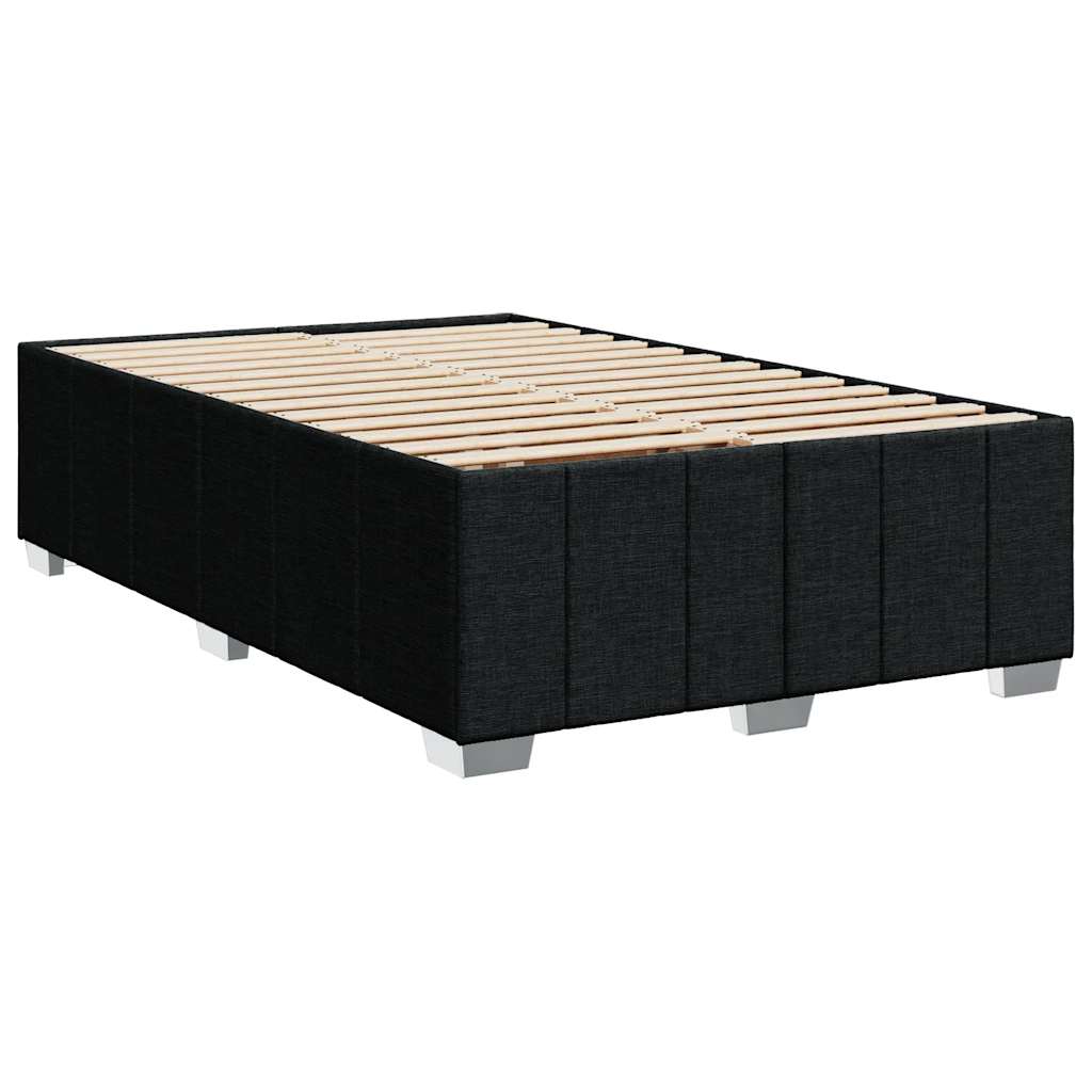 Giroletto a Molle con Materasso Nero 120x200 cm in Tessuto | homemem39