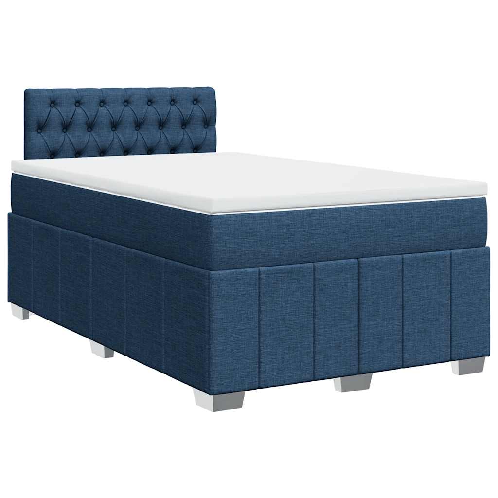 Giroletto a Molle con Materasso Blu 120x200 cm in Tessuto | homemem39