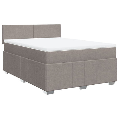 Giroletto a Molle con Materasso Tortora 140x190 cm in Tessuto | homemem39