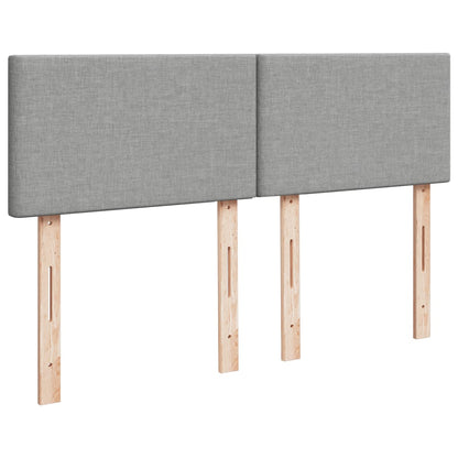 Giroletto a Molle con Materasso Grigio Chiaro 160x200cm Tessuto - homemem39