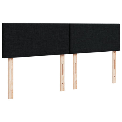 Giroletto a Molle con Materasso Nero 160x200 cm in Tessuto | homemem39