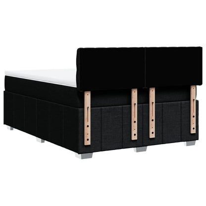 Giroletto a Molle con Materasso Nero 160x200 cm in Tessuto | homemem39
