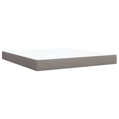 Giroletto a Molle con Materasso Tortora 180x200 cm in Tessuto | homemem39