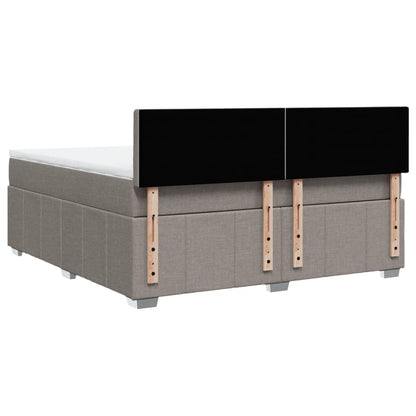 Giroletto a Molle con Materasso Tortora 180x200 cm in Tessuto | homemem39