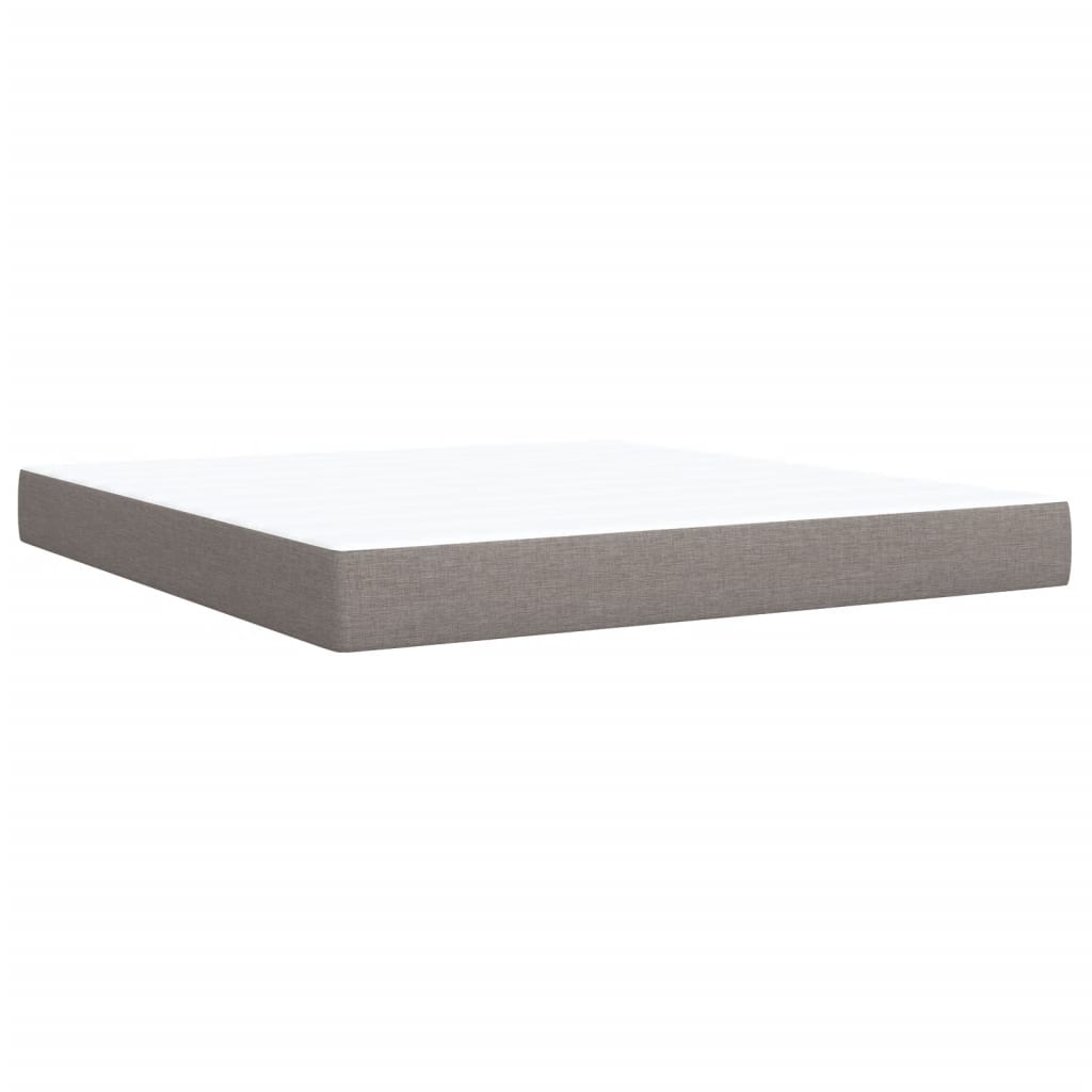 Giroletto a Molle con Materasso Tortora 180x200 cm in Tessuto | homemem39