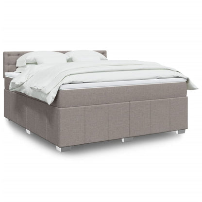 Giroletto a Molle con Materasso Tortora 180x200 cm in Tessuto | homemem39