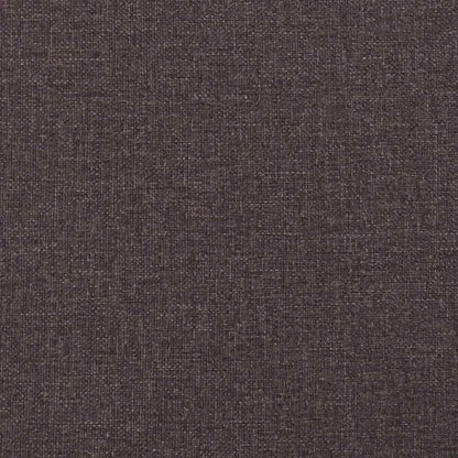Giroletto a Molle con Materasso Marrone Scuro 200x200cm Tessuto