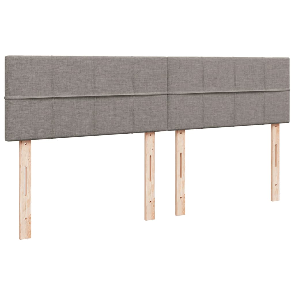 Giroletto a Molle con Materasso Tortora 200x200 cm in Tessuto | homemem39