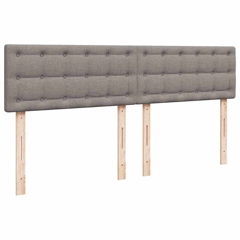 Giroletto a Molle con Materasso Tortora 200x200 cm in Tessuto | homemem39