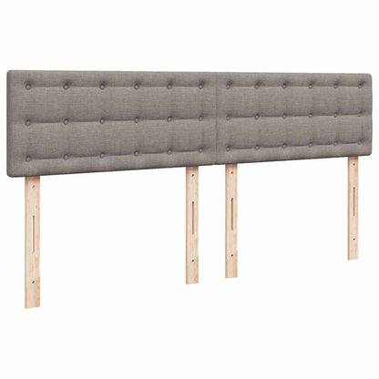 Giroletto a Molle con Materasso Tortora 200x200 cm in Tessuto | homemem39