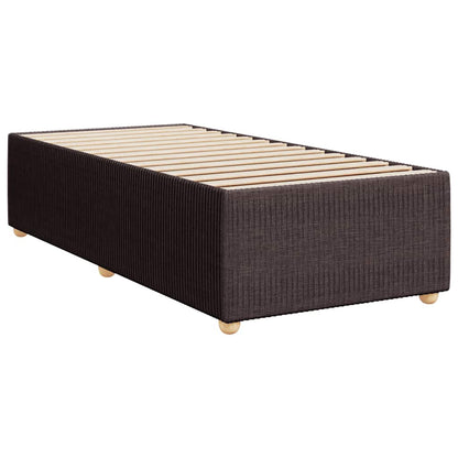 Giroletto a Molle con Materasso Marrone Scuro 80x200 cm Tessuto | homemem39