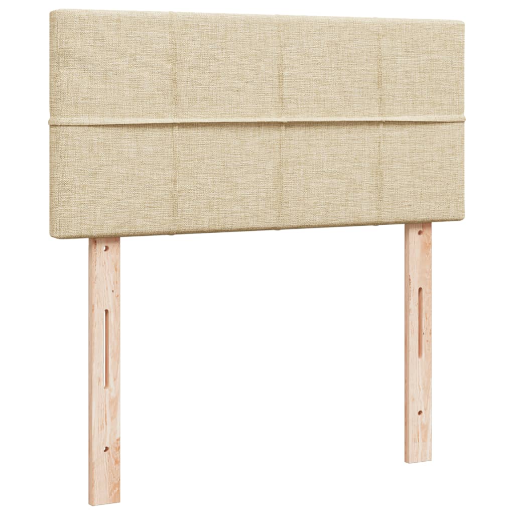 Giroletto a Molle con Materasso Crema 80x200 cm inTessuto | homemem39