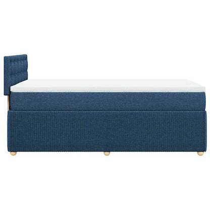 Giroletto a Molle con Materasso Blu 80x200 cm inTessuto