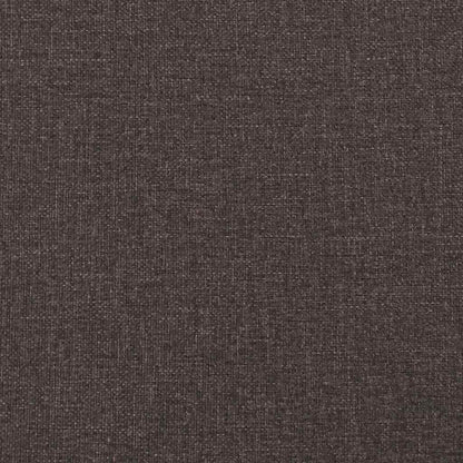 Giroletto a Molle con Materasso Marrone Scuro 90x190cm Tessuto