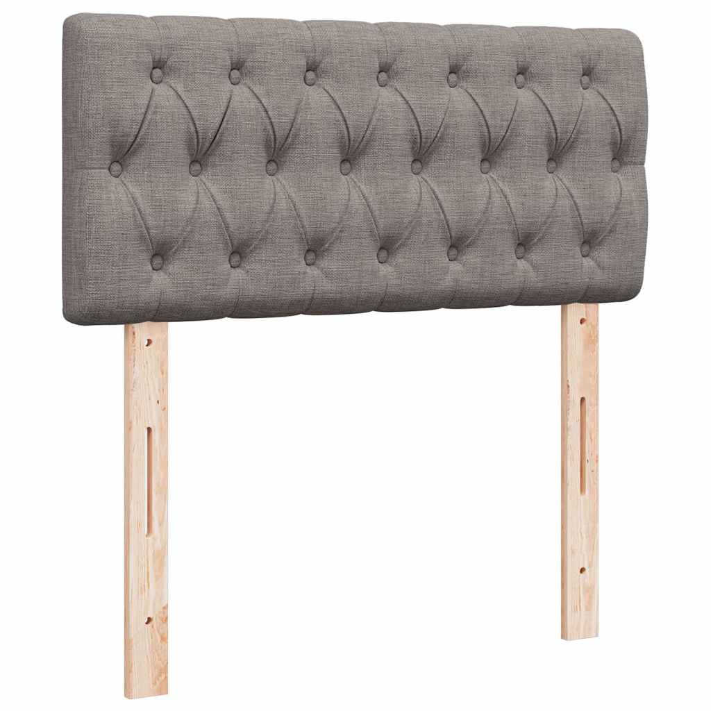 Giroletto a Molle con Materasso Tortora 90x190 cm in Tessuto | homemem39