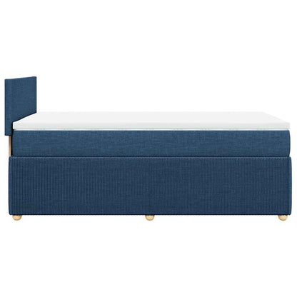 Giroletto a Molle con Materasso Blu 90x200 cm inTessuto