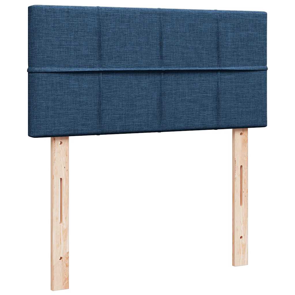 Giroletto a Molle con Materasso Blu 90x200 cm inTessuto | homemem39
