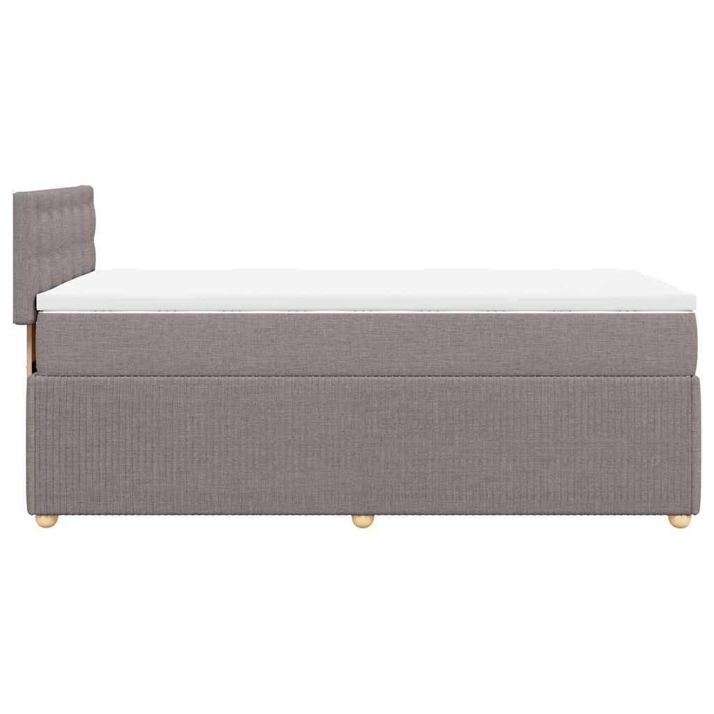 Giroletto a Molle con Materasso Tortora 100x200 cm in Tessuto | homemem39