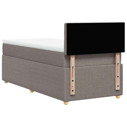 Giroletto a Molle con Materasso Tortora 100x200 cm in Tessuto | homemem39