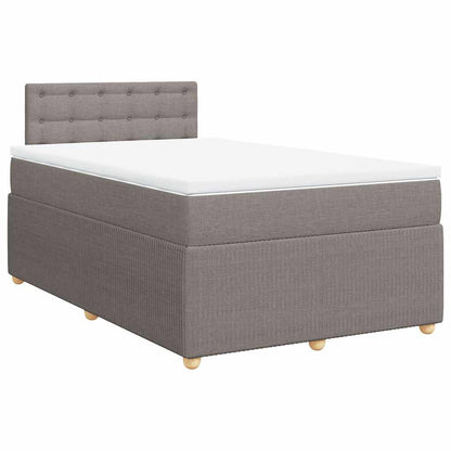 Giroletto a Molle con Materasso Tortora 120x190 cm in Tessuto | homemem39