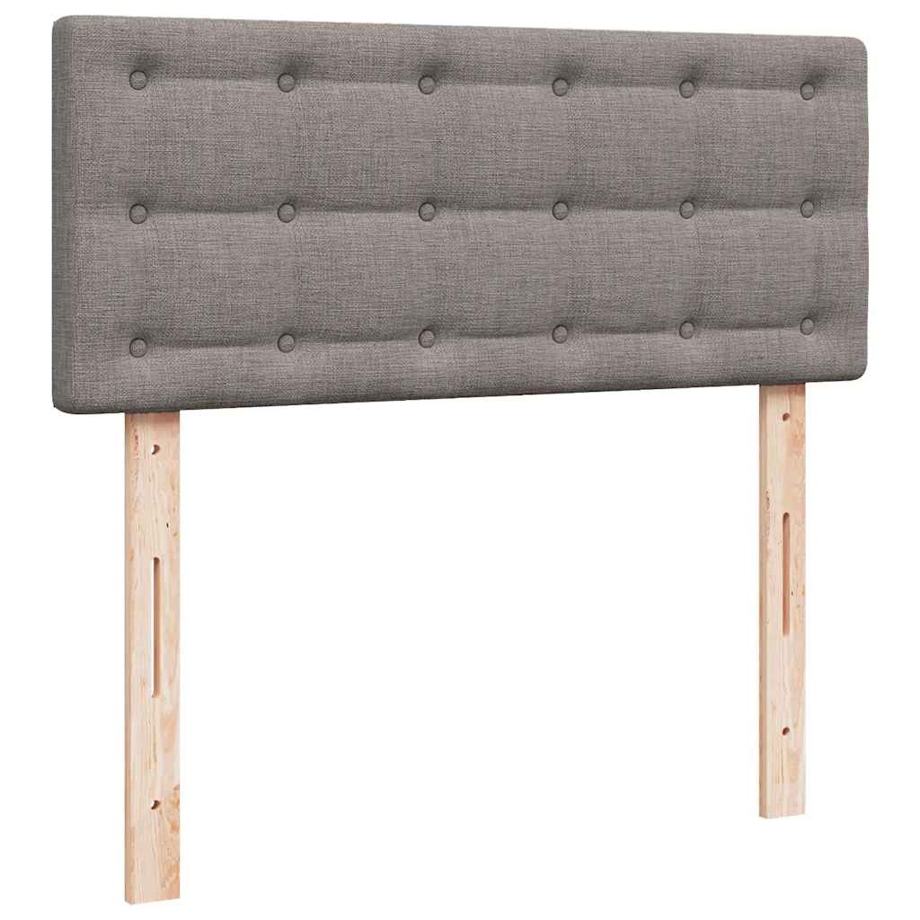 Giroletto a Molle con Materasso Tortora 120x190 cm in Tessuto | homemem39