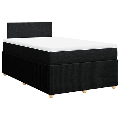 Giroletto a Molle con Materasso Nero 120x200 cm in Tessuto | homemem39
