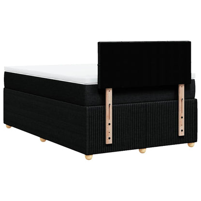 Giroletto a Molle con Materasso Nero 120x200 cm in Tessuto | homemem39