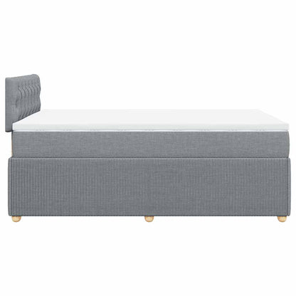 Giroletto a Molle con Materasso Grigio Chiaro 120x200cm Tessuto | homemem39