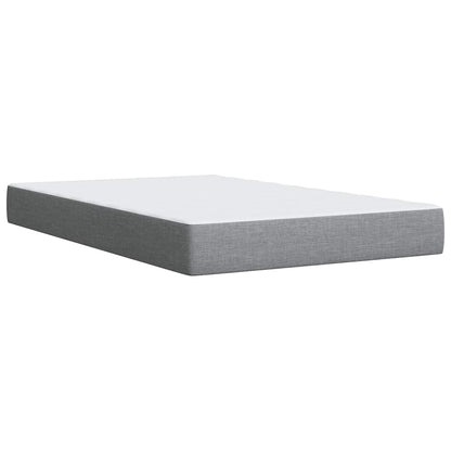 Giroletto a Molle con Materasso Grigio Chiaro 120x200cm Tessuto | homemem39