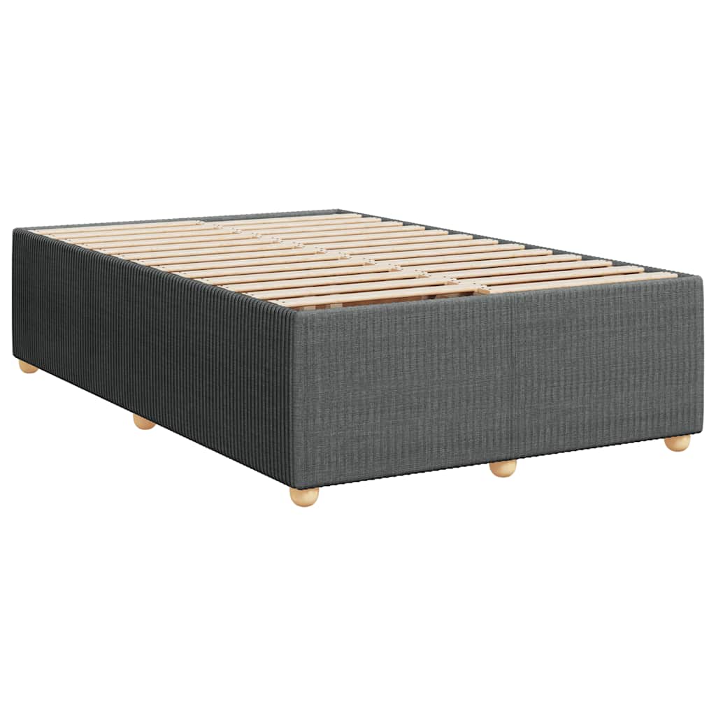 Giroletto a Molle con Materasso Grigio Scuro 120x200 cm Tessuto | homemem39