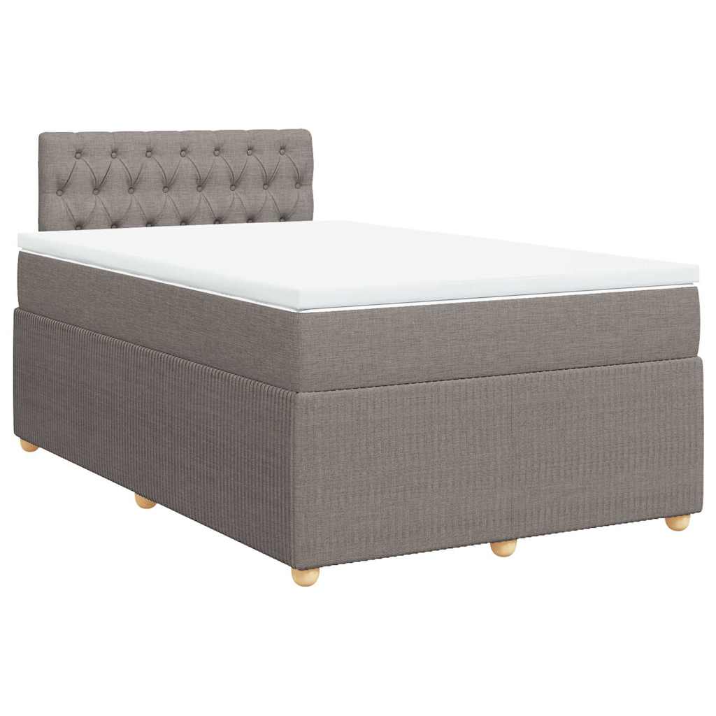 Giroletto a Molle con Materasso Tortora 120x200 cm in Tessuto | homemem39
