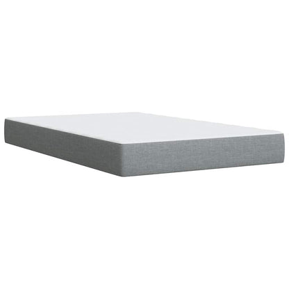 Giroletto a Molle con Materasso Grigio Chiaro 120x200cm Tessuto | homemem39