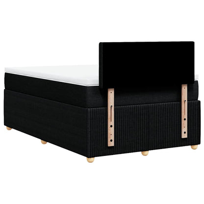 Giroletto a Molle con Materasso Nero 120x200 cm in Tessuto | homemem39