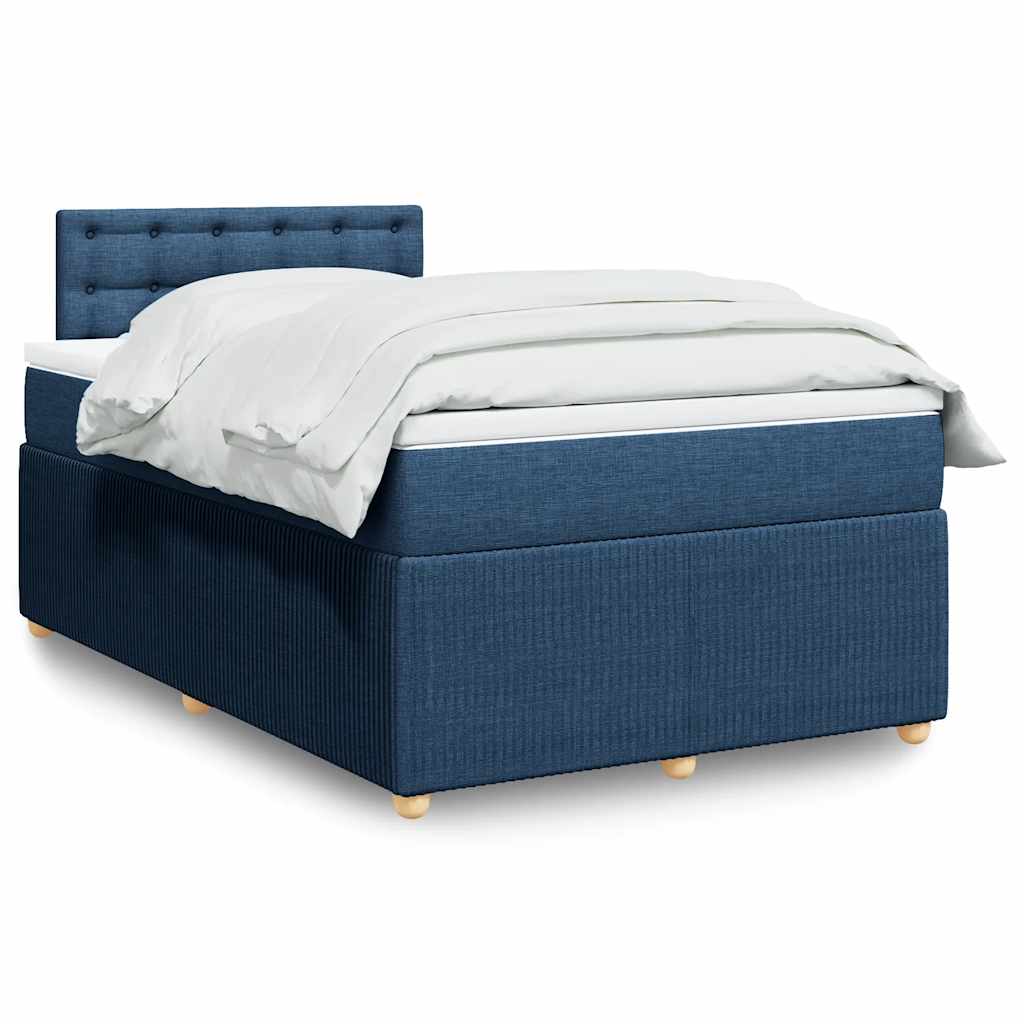 Giroletto a Molle con Materasso Blu 120x200 cm in Tessuto | homemem39