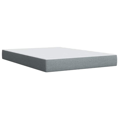 Giroletto a Molle con Materasso Grigio Chiaro 140x190cm Tessuto | homemem39
