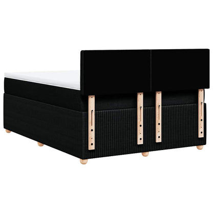 Giroletto a Molle con Materasso Nero 140x190 cm in Tessuto | homemem39