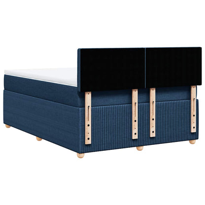 Giroletto a Molle con Materasso Blu 140x190 cm in Tessuto | homemem39