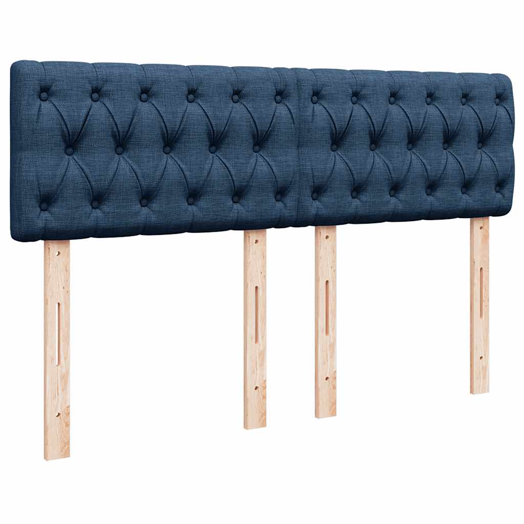 Giroletto a Molle con Materasso Blu 140x200 cm in Tessuto | homemem39