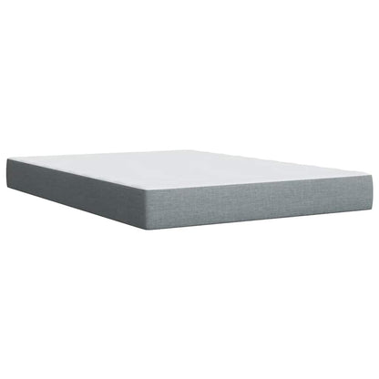 Giroletto a Molle con Materasso Grigio Chiaro 160x200cm Tessuto | homemem39
