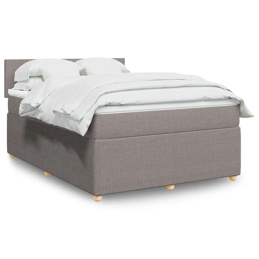 Giroletto a Molle con Materasso Tortora 160x200 cm in Tessuto | homemem39