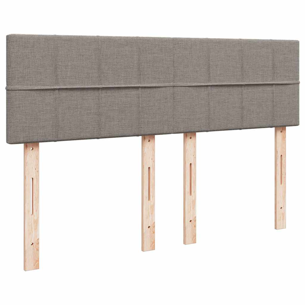 Giroletto a Molle con Materasso Tortora 160x200 cm in Tessuto | homemem39