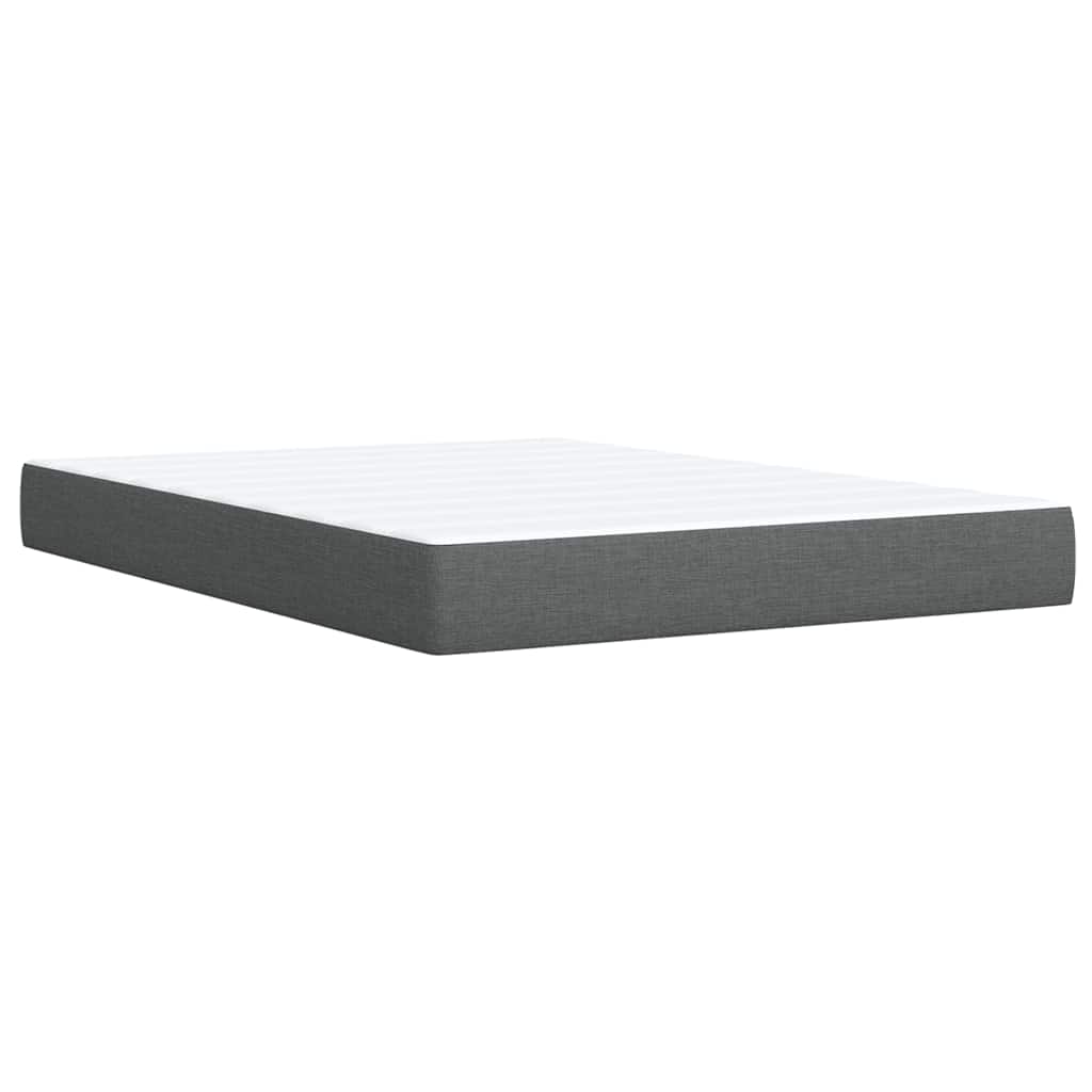 Giroletto a Molle con Materasso Grigio Scuro 160x200 cm Tessuto | homemem39