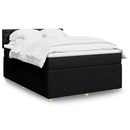 Giroletto a Molle con Materasso Nero 160x200 cm in Tessuto | homemem39