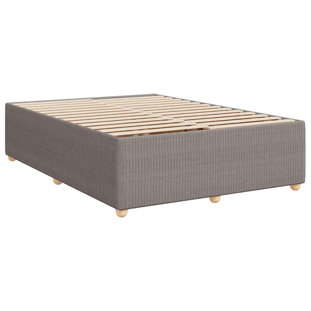Giroletto a Molle con Materasso Tortora 160x200 cm in Tessuto | homemem39