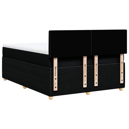Giroletto a Molle con Materasso Nero 160x200 cm in Tessuto | homemem39
