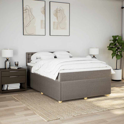 Giroletto a Molle con Materasso Tortora 160x200 cm in Tessuto | homemem39